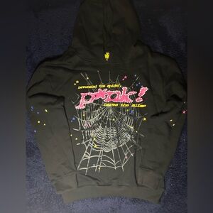 Black Graphic Hoodie Sweater